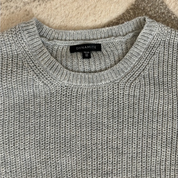 DYNAMITE | Scalloped Knit Sweater - Picture 3 of 5